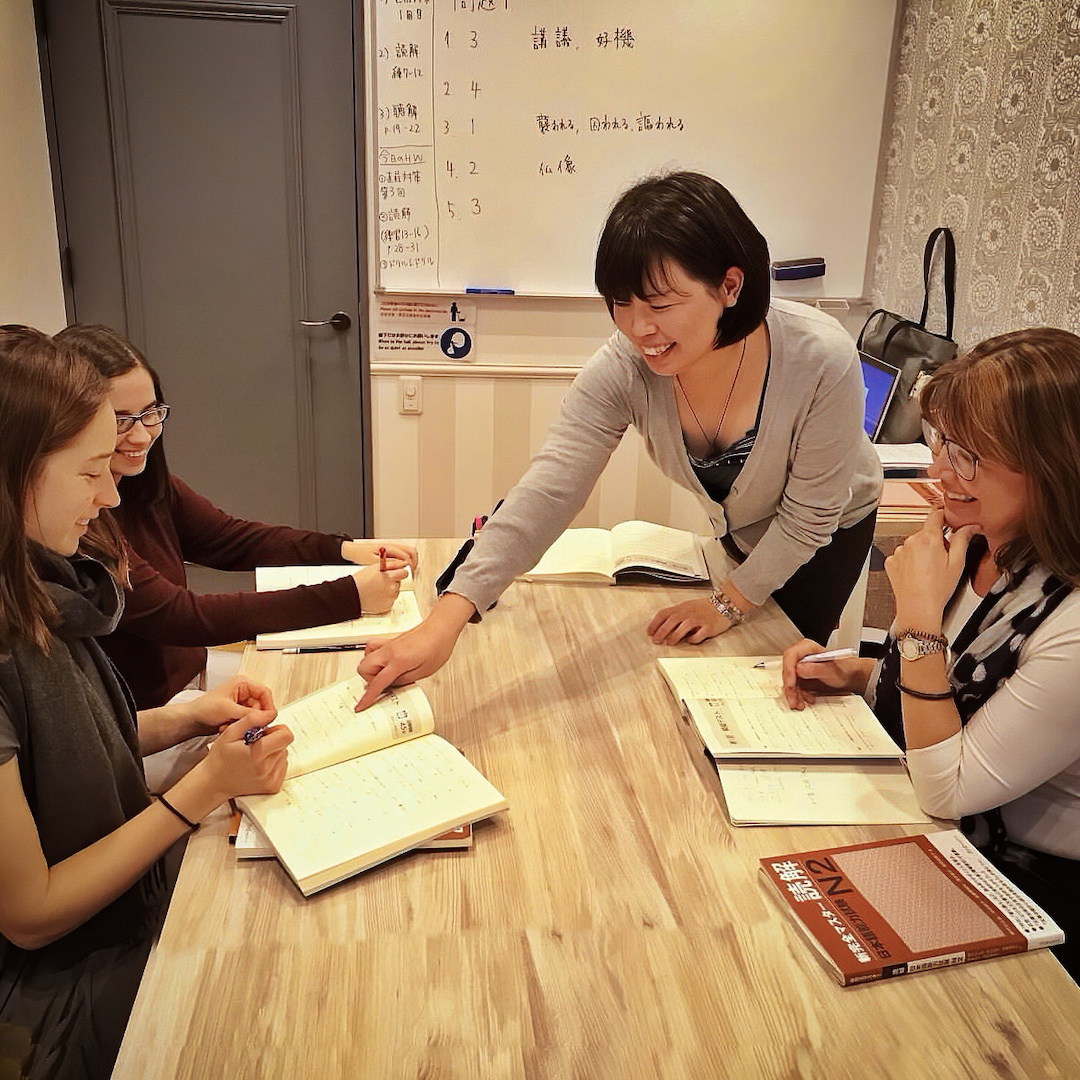 Small group lesson Hokkaido Japanese Language School JaLS Sapporo